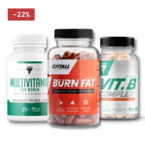 Zestaw Burn Fat + Vit.B Complex + Multivitamin - Just be FIT
