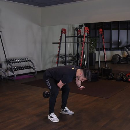 Kettlebell swing jednorącz - just be fit
