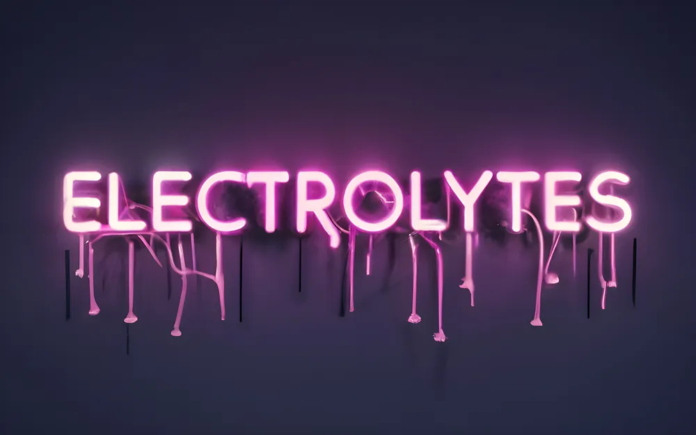 neonowy napis elektrolity