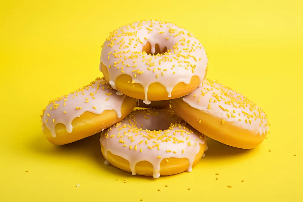 pączki z lukrem i posypką