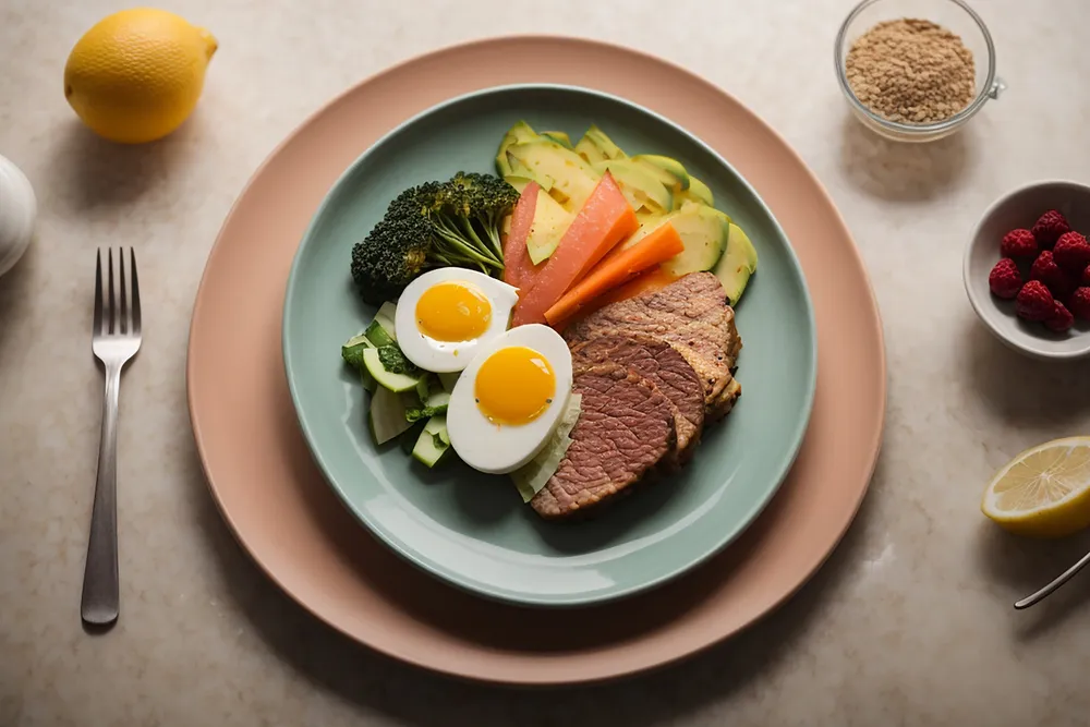 przykładowy zbilansowany posiłek na diecie ketogenicznej