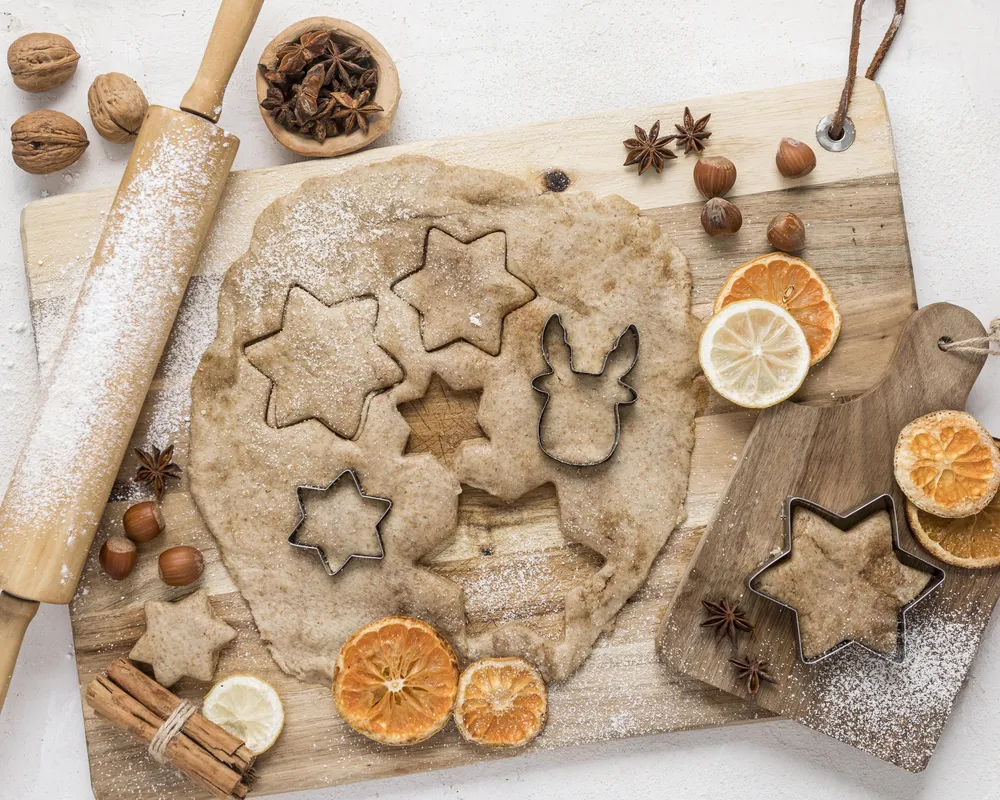 wykrawanie pierników świątecznych