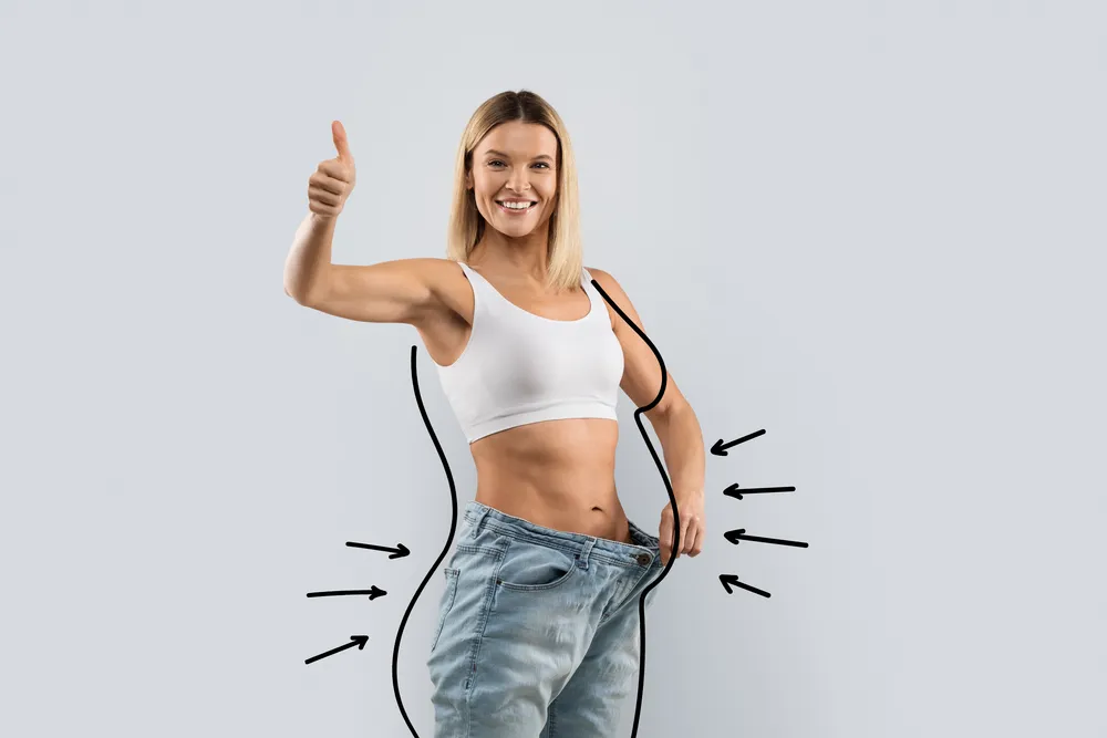 kobieta która zrzuciła nadmierne kilogramy