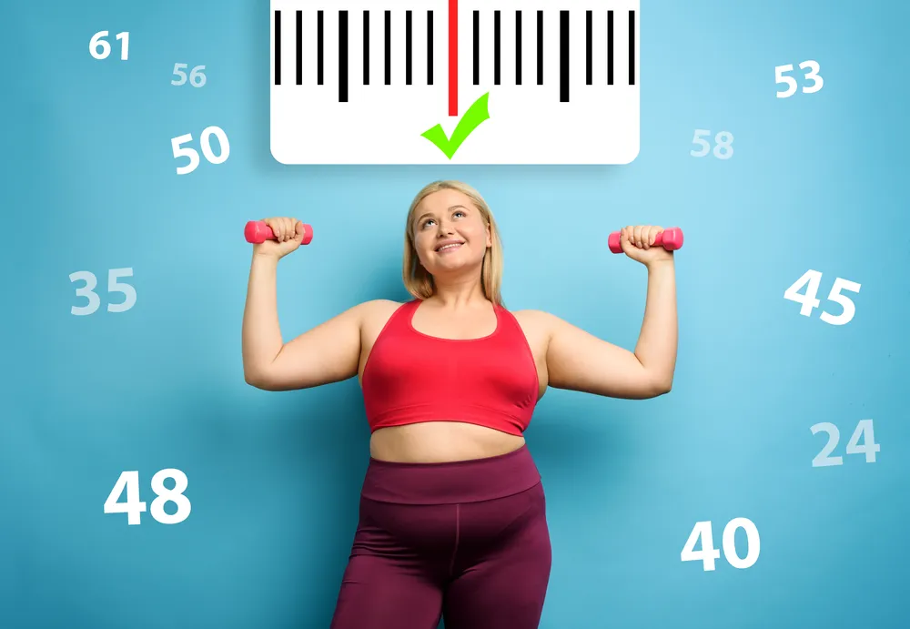 kobieta która chce zrzucić nadmierne kilogramy