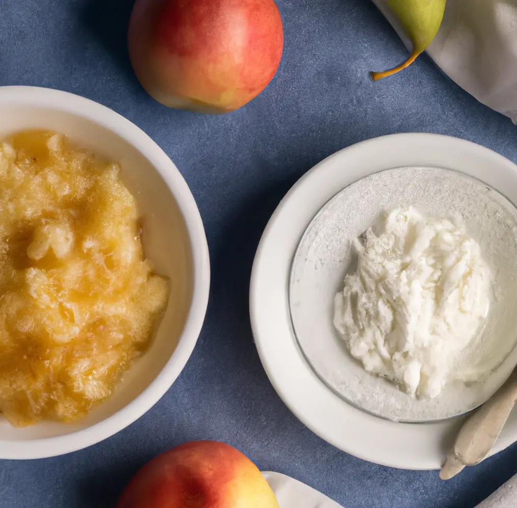 Serek wiejski z pieczonym jabłkiem