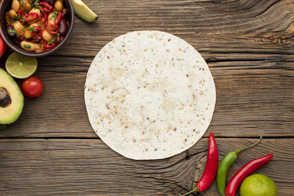 cienki placek tortilli