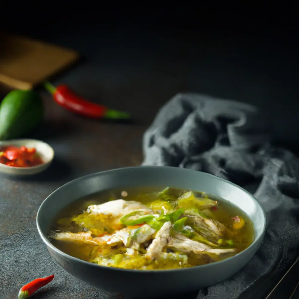 Zupa tajska z kurczakiem i makaronem