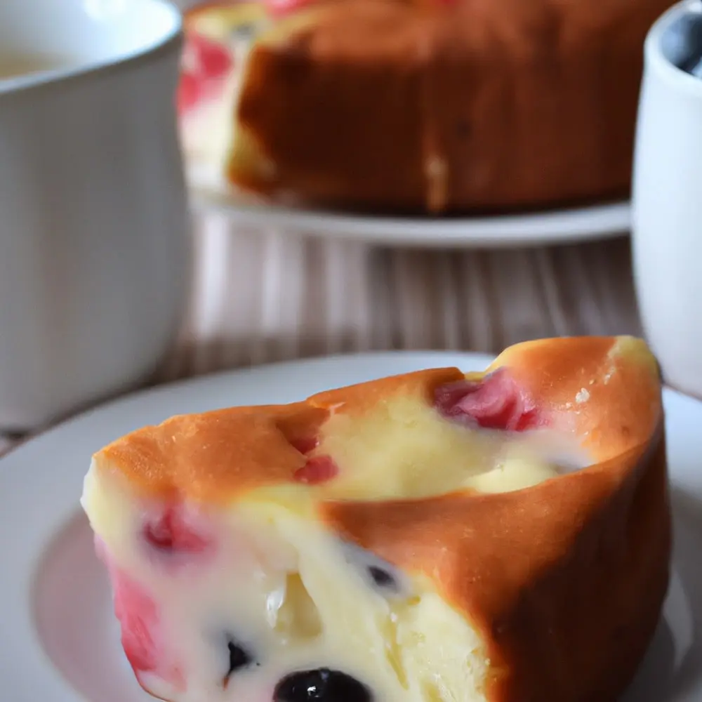 Skyrnik z letnimi owocami