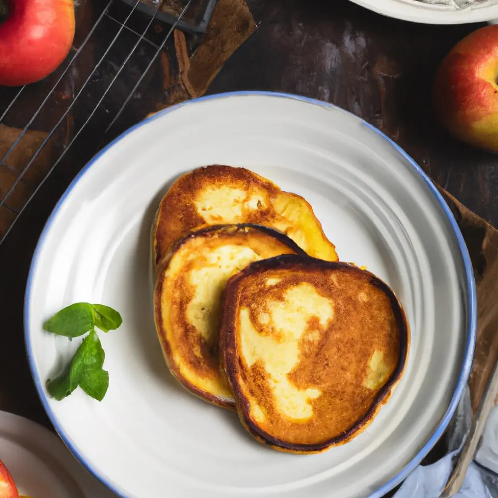 Skyrowe racuchy z jabłkiem