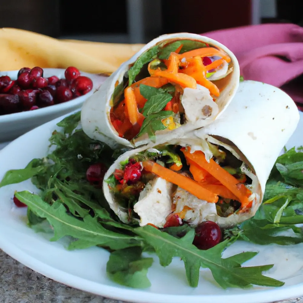 Tortilla z tofu i musztardowym sosem