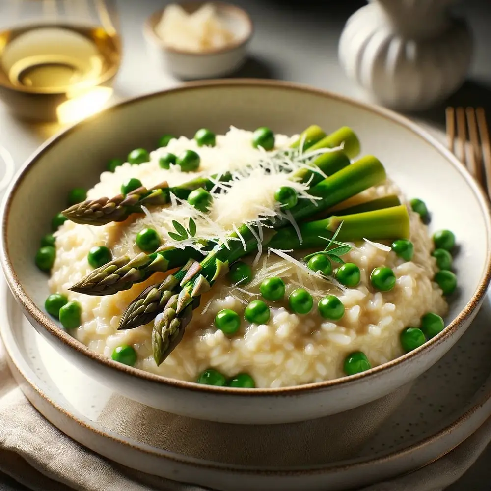 Risotto z zielonymi szparagami