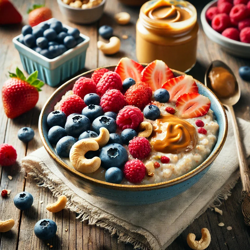 Letnia owsianka z orzechami