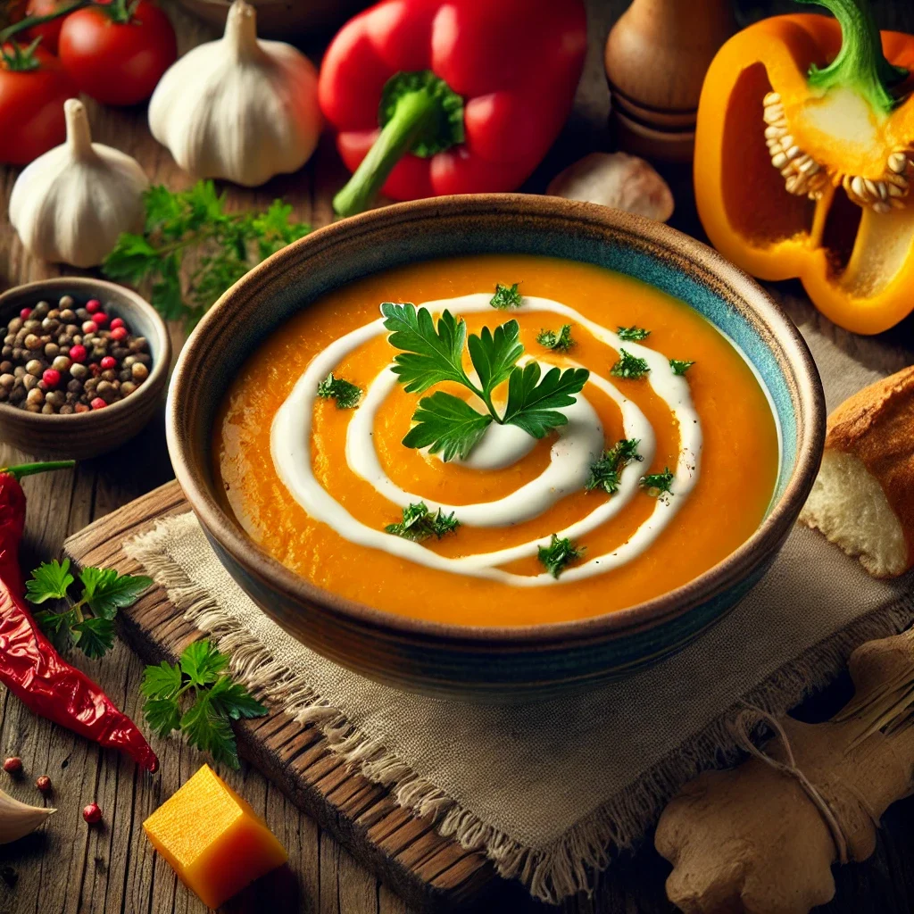 Zupa krem dyniowo-paprykowa