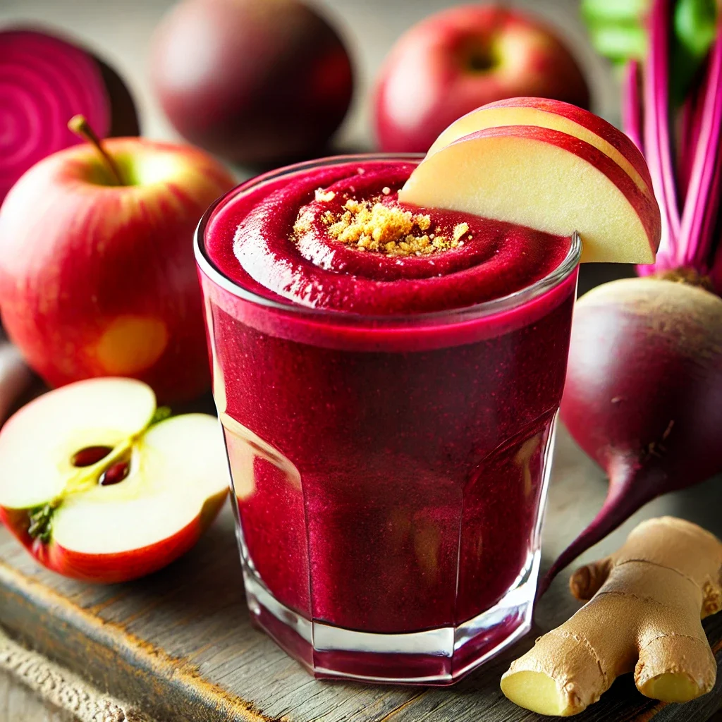 Buraczkowo-jabłkowy koktajl z imbirem