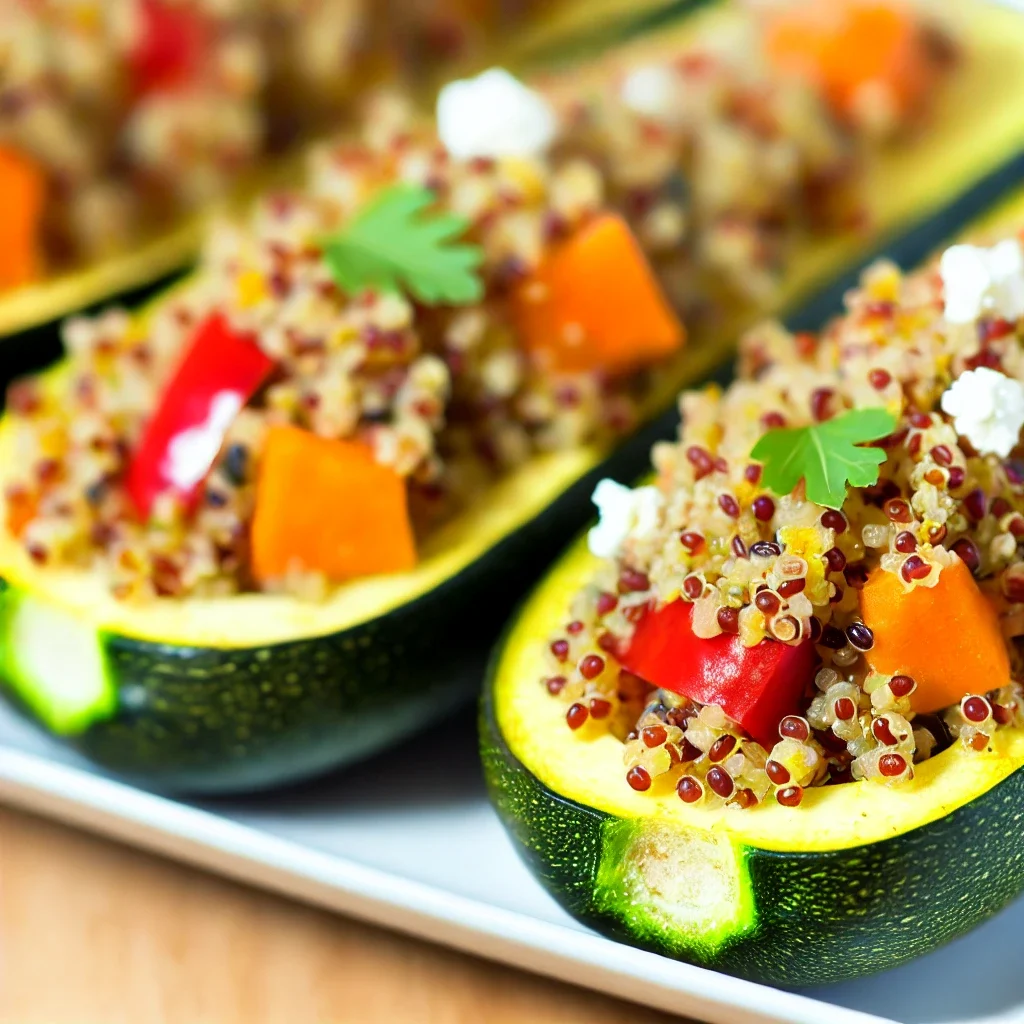 Cukinia faszerowana quinoa