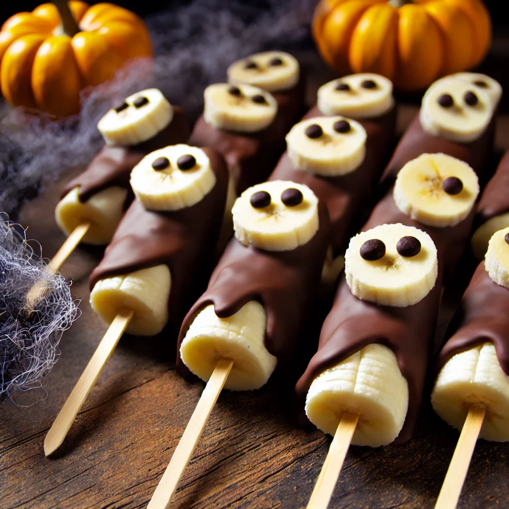 Duszki z bananów w ciemnej czekoladzie