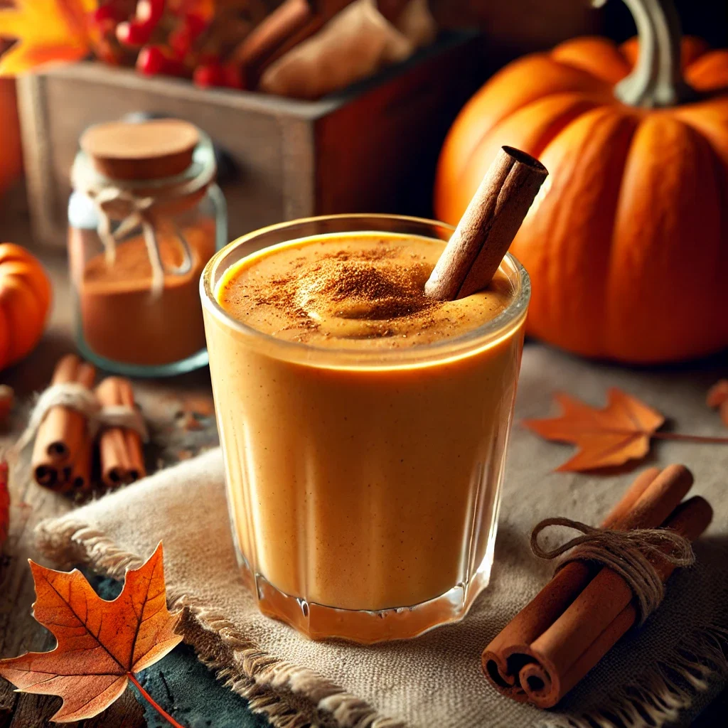 Dyniowy smoothie z przyprawami korzennymi