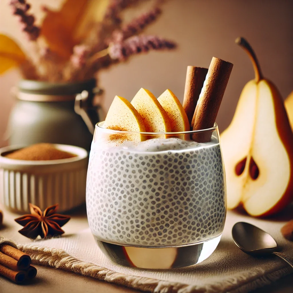 Jesienne chia pudding z mlekiem kokosowym