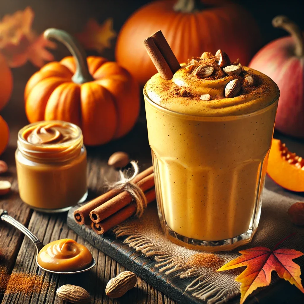 Orzechowo-dyniowy koktajl z bananem