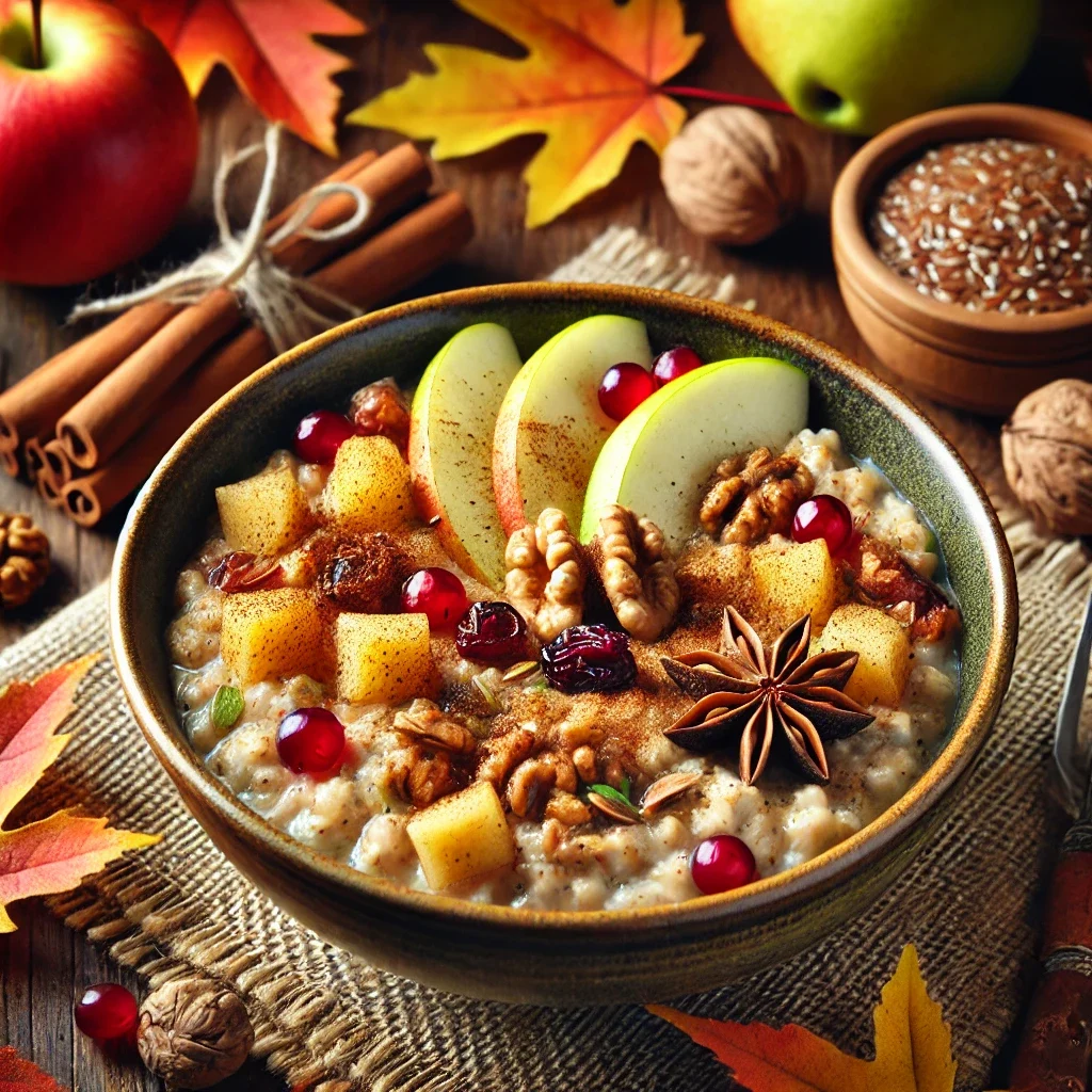 Owsianka proteinowa z owocami – wersja jesienna