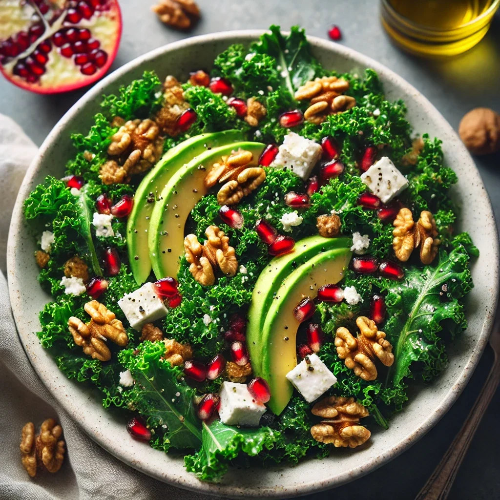 Sałatka z jarmużem i granatem