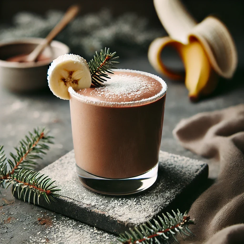 Czekoladowy koktajl z bananem i masłem orzechowym