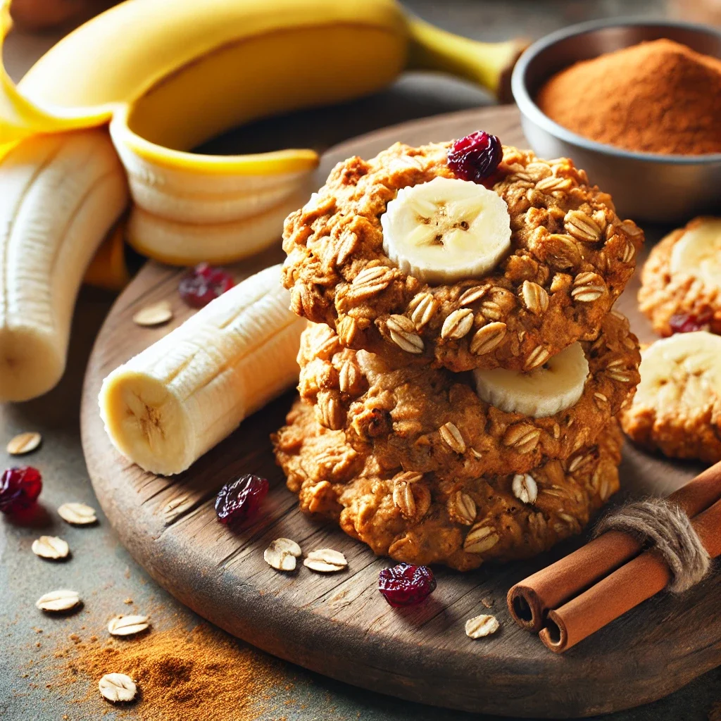 Fit ciasteczka z bananem