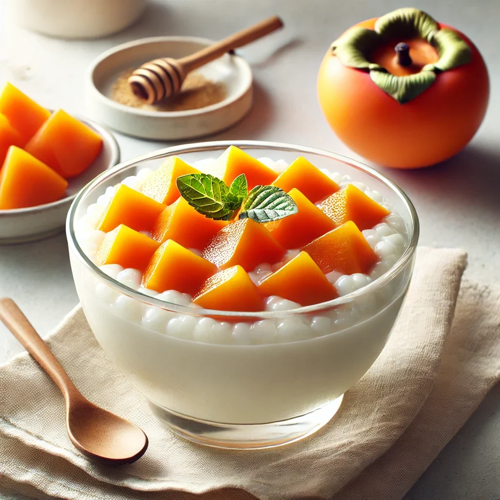 Fit proteinowy pudding ryżowy z kaki