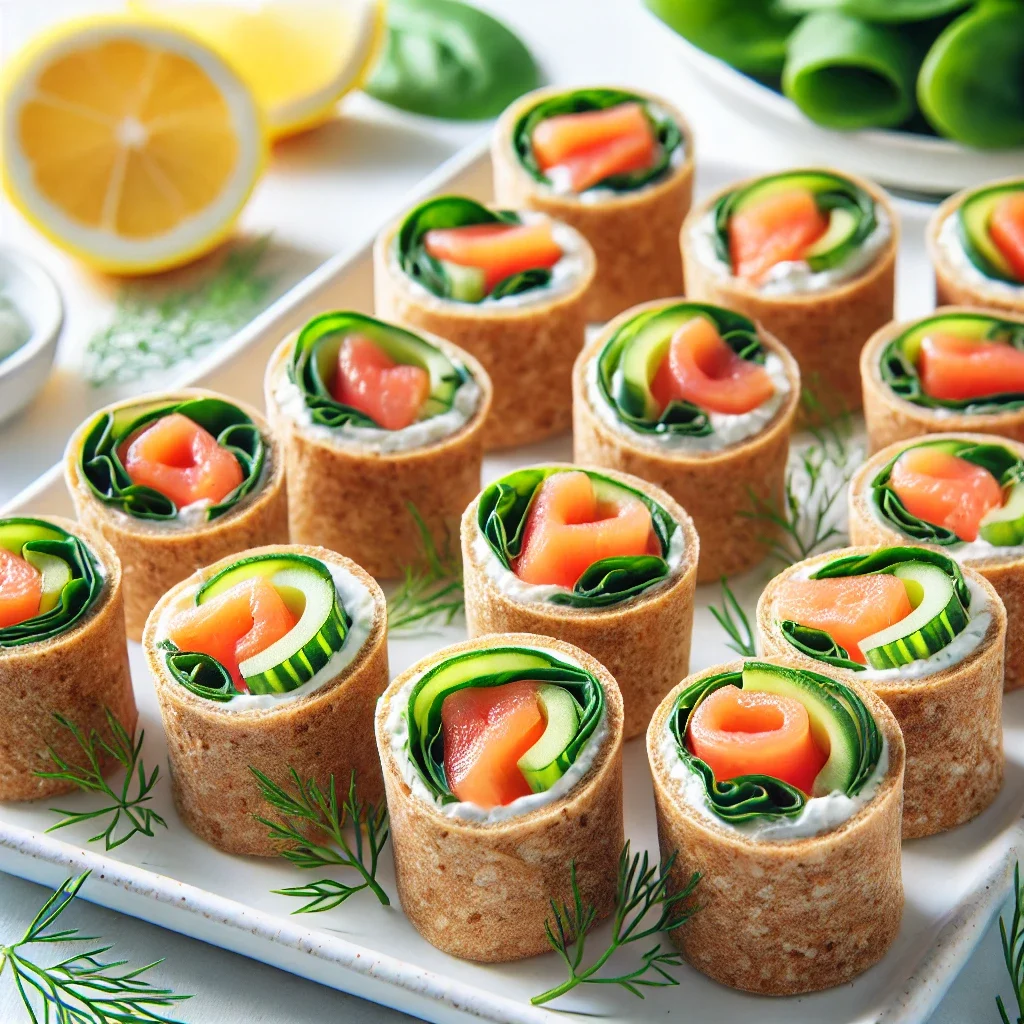 Fit roladki z łososiem