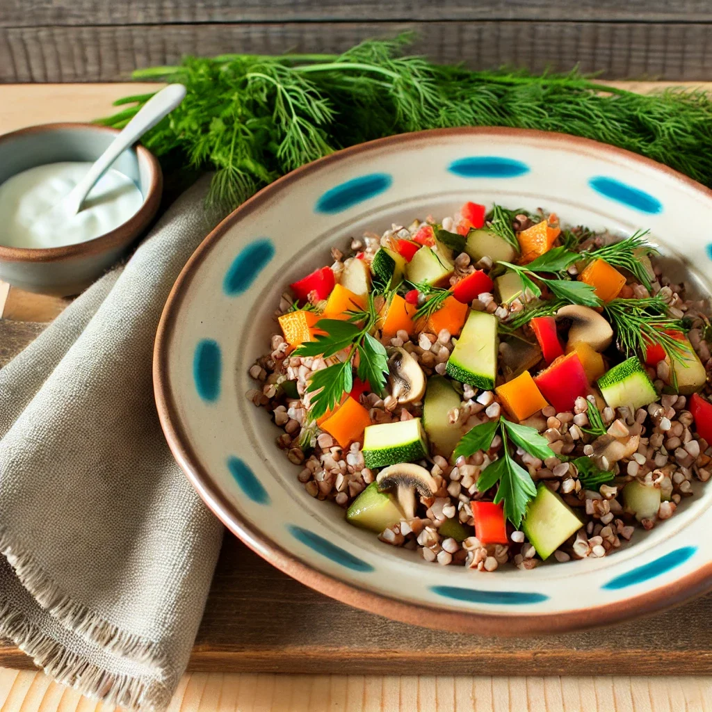 Kaszę gryczana w stylu Slavic Girl Diet