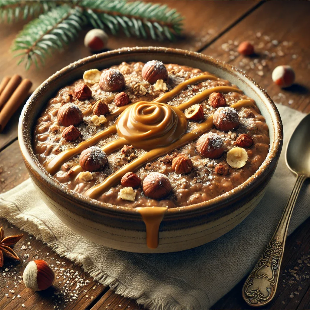 Owsianka czekoladowa z orzechami