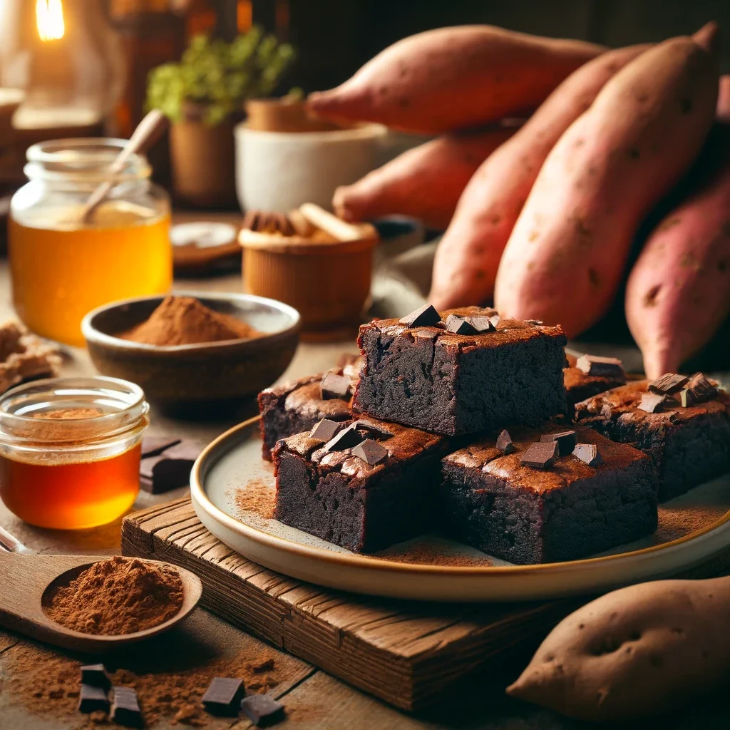 Zdrowe brownie z batatów