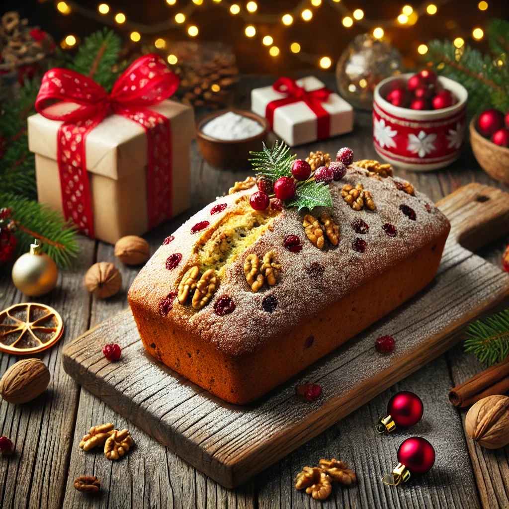 Fit chlebek bananowy w świątecznej wersji