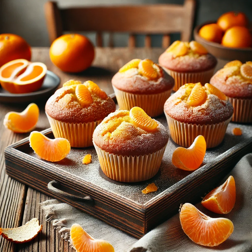 Mandarynkowe Muffiny