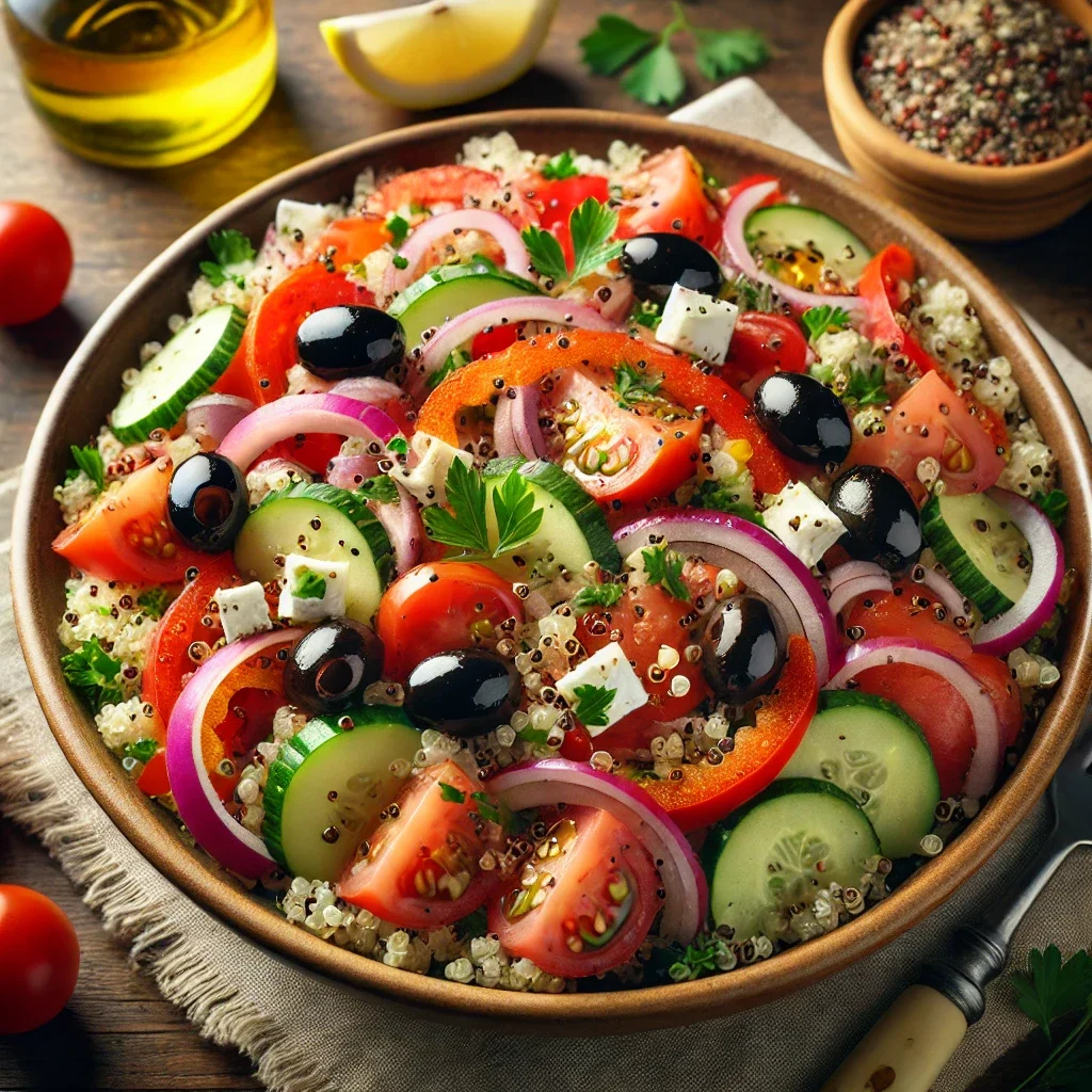 Sałatka grecka z quinoa